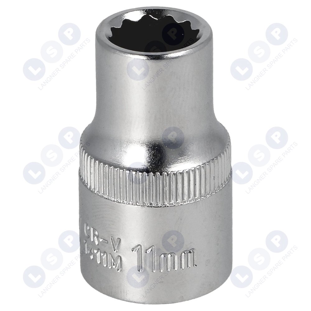 Krátky nástrčný kľúč 11 MM 1⁄2 CrV HONITON 12-ANGLE